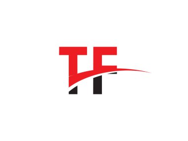 TF Harf İlk Logo Tasarımı Şablonu