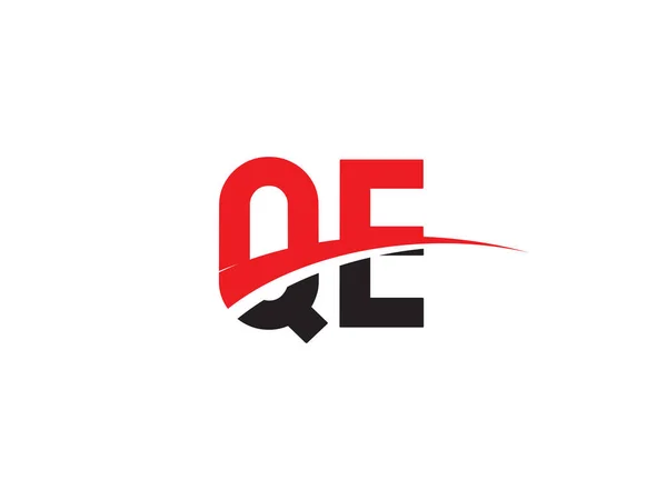 Qe字母初始标志设计模板 — 图库矢量图片