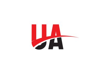 UA Harf İlk Logo Tasarım Şablonu