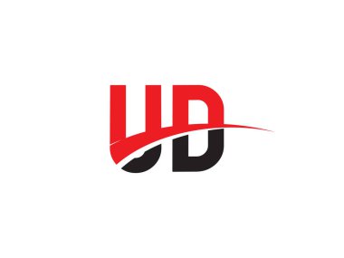 UD Harf İlk Logo Tasarımı Şablonu