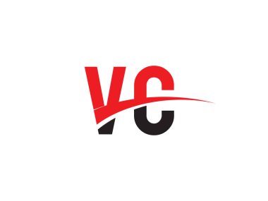 VC Harf İlk Logo Tasarımı Şablonu