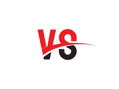VS Harf İlk Logo Tasarım Şablonu