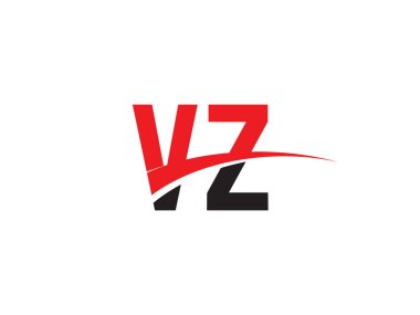 VZ Harf İlk Logo Tasarım Şablonu