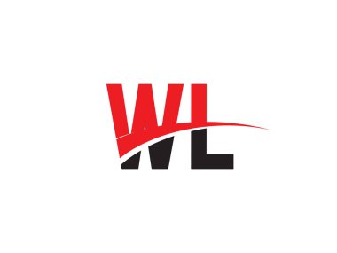 WL Harf İlk Logo Tasarımı Şablonu