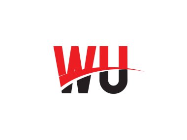 WU Harf İlk Logo Tasarımı Şablonu