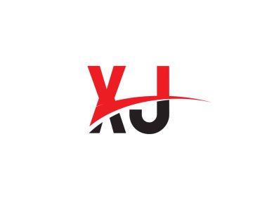 XJ Harf İlk Logo Tasarım Şablonu