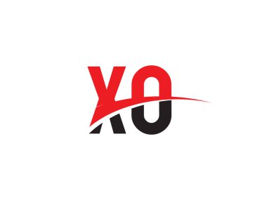 XO Harf İlk Logo Tasarımı Şablonu