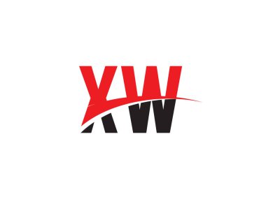 XW Harf İlk Logo Tasarım Şablonu