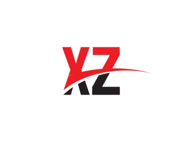 XZ Harf İlk Logo Tasarım Şablonu