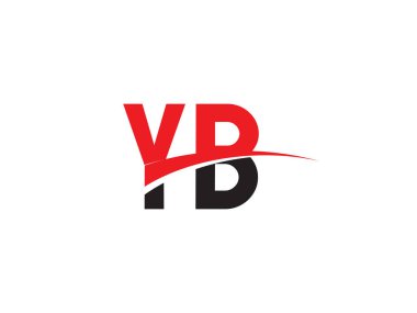 YB Harf İlk Logo Tasarımı Şablonu