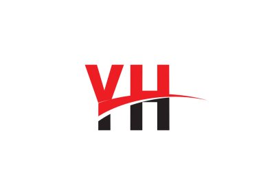 YH Harf İlk Logo Tasarımı Şablonu