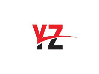 YZ Harf İlk Logo Tasarımı Şablonu