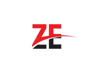 ZE Harf İlk Logo Tasarım Şablonu