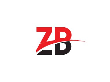 ZB Harf İlk Logo Tasarım Şablonu