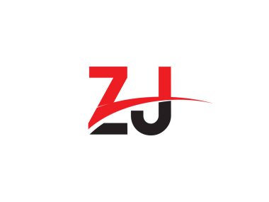 ZJ Harf İlk Logo Tasarımı Şablonu