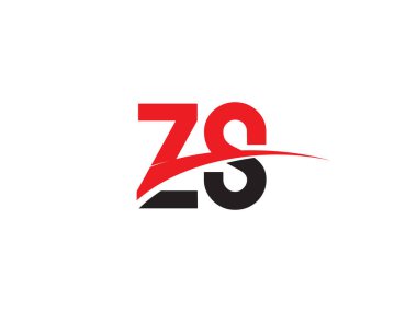 ZS Harf İlk Logo Tasarım Şablonu