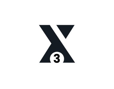 X3, 3X İlk harf logosu