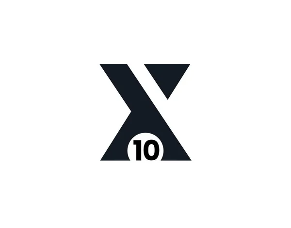 X10 10X Anfangsbuchstabe Logo — Stockvektor
