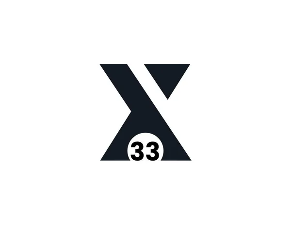 X33 33X Anfangsbuchstabe Logo — Stockvektor