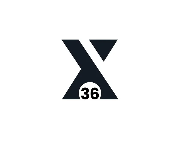 X36 36X Anfangsbuchstabe Logo — Stockvektor