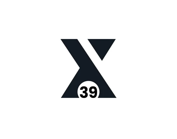 X39 39X頭文字ロゴ — ストックベクタ