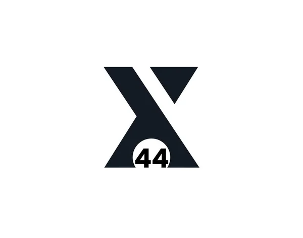 X44 44X Úvodní Písmeno Logo — Stockový vektor