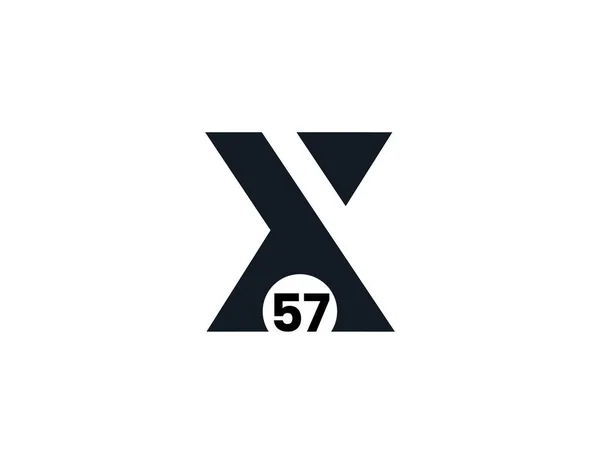X57 57X Початковий Логотип Літери — стоковий вектор