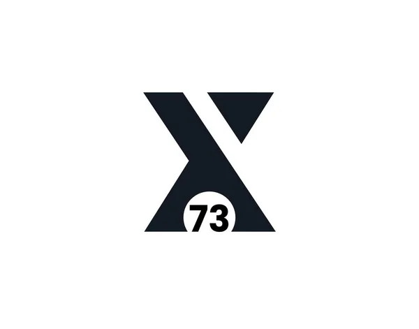 X73 73X頭文字ロゴ — ストックベクタ