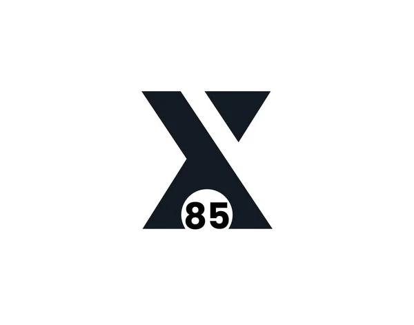 X85 85X Anfangsbuchstabe Logo — Stockvektor