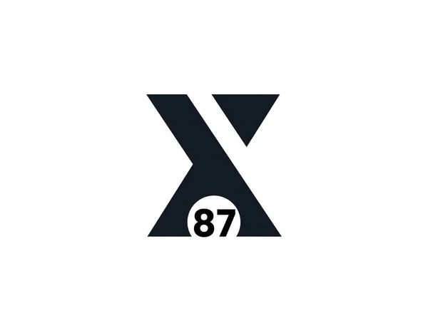 X87 87X Початковий Логотип Літери — стоковий вектор
