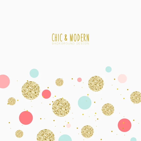 Ouro Chic fundo Vector Design Elemento —  Vetores de Stock