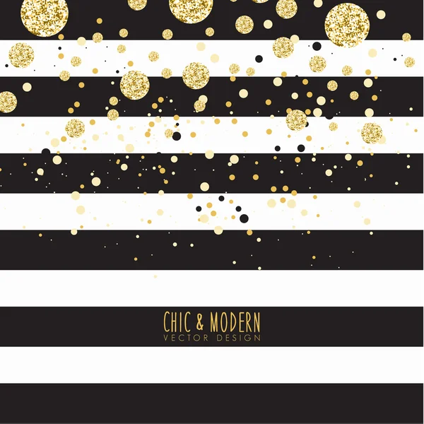 Gold Chic Background Vector Design Element — Stock Vector