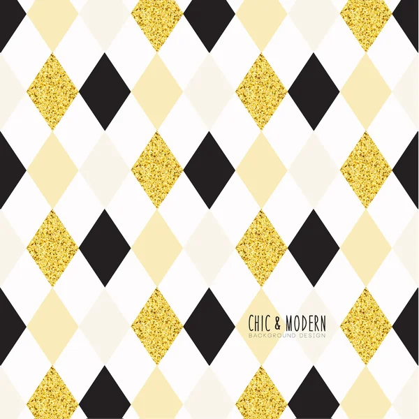 Gold Chic bakgrund vektor designelement Stockillustration