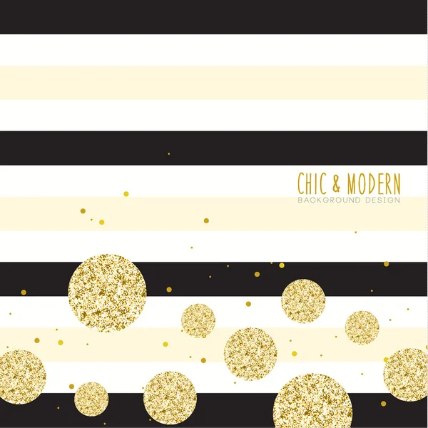 Gold Chic Background Vector Design Element — Stock Vector