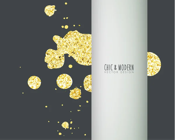 Moderne abstracte gouden Vector Design — Stockvector