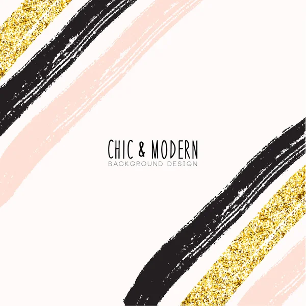 Gold chic hintergrund vektor design element — Stockvektor