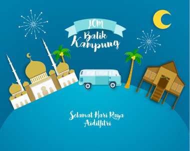 Selamat Hari Raya vektör tasarımı