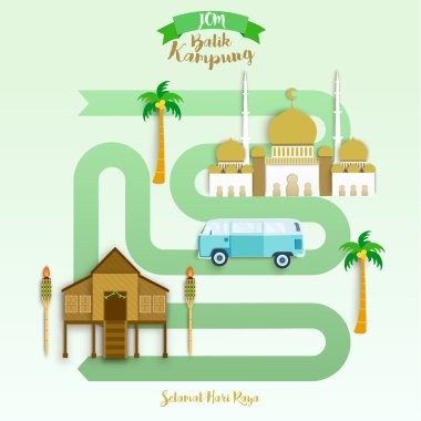 Selamat Hari Raya vektör tasarımı