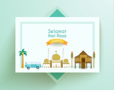 Selamat Hari Raya vektör tasarımı