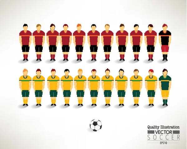 Kreativa fotboll fotboll Team Design Illustration — Stock vektor