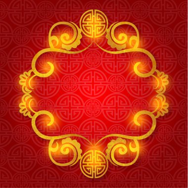 oryantal Çince yeni yıl vektör tasarımı