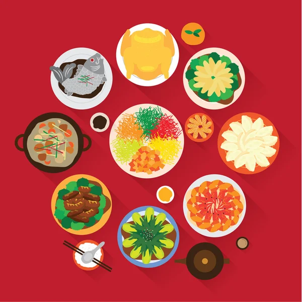 Çin yeni yılı Reunion Akşam yemeği