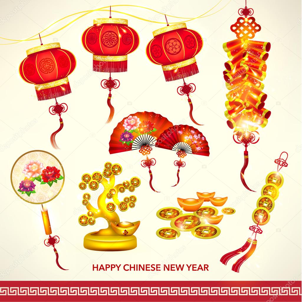 Happy Chinese New Year Decoration Set