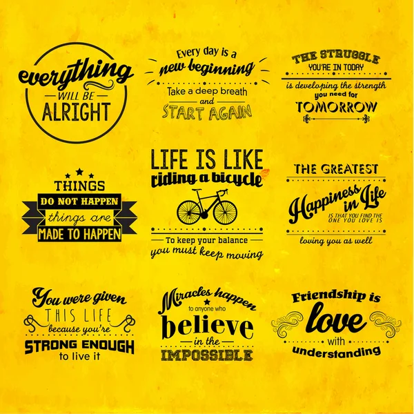 Inspirational and encouraging quote vector design — Stock Vector