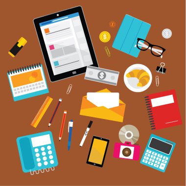 Tasarım öğeleri iş ofis işyeri