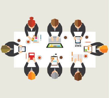 İş ve Office vektör tasarımı