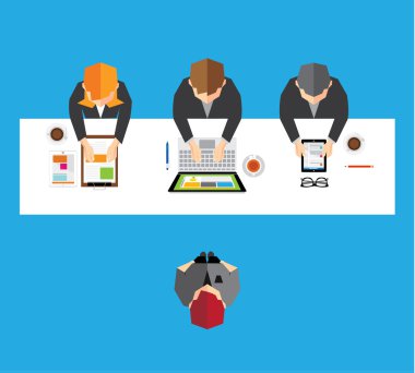 İş ve Office vektör tasarımı