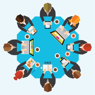 İş ve Office vektör tasarımı