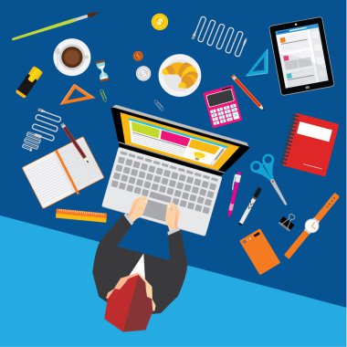 İş ve Office vektör tasarımı