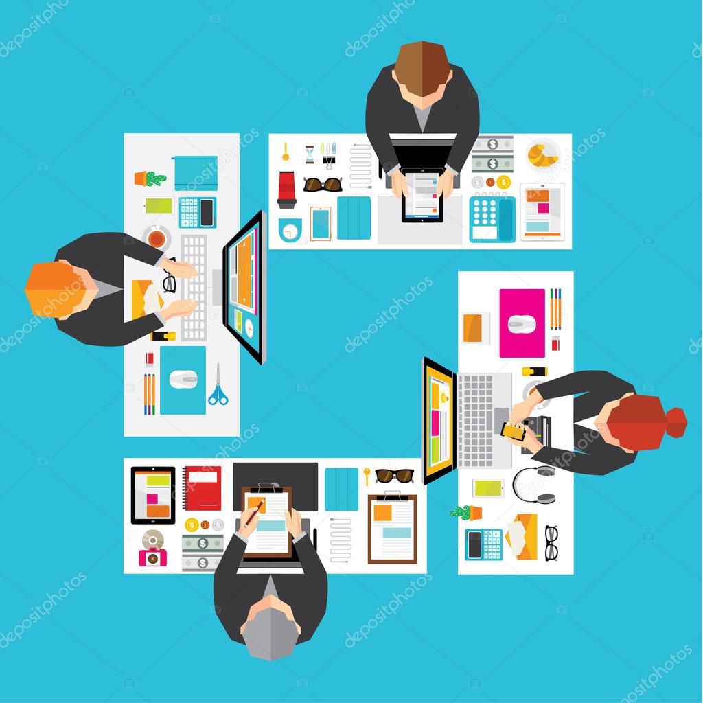 Business and Office Conceptual Vector Design